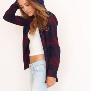 Garage hooded flannel